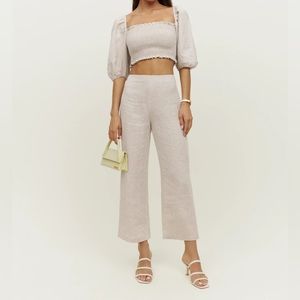 Reformation Petites Scarlett Linen Two Piece